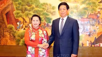 Chủ tịch Quốc hội hội đàm với Chủ tịch Nhân đại Trung Quốc