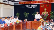 Đoàn kiểm tra 471 của Bộ Chính trị kiểm tra công tác cán bộ tại Bình Định