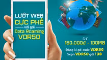 Viettel tung gói VDR50, 100MB data roaming dùng trong 7 ngày