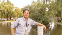 Lữ khách ngước nhìn một khoảng trời thông