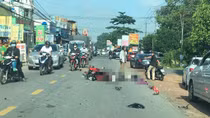Thương tâm 2 ông cháu bị xe tải cán tử vong