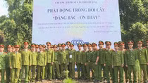 Học viện CSND tham gia đợt phát động trồng đồi cây “Dâng Bác-ơn thầy”