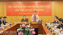 Chủ tịch Quốc hội làm việc với Bộ Tài chính