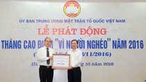 Phát động Tháng cao điểm “Vì người nghèo”