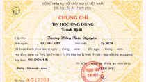 Dừng cấp phôi chứng chỉ tin học ứng dụng A, B, C từ ngày 15-12