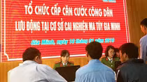 Cấp căn cước công dân cho hơn 110 học viên và cán bộ tại cơ sở cai nghiện Gia Minh