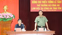 Thứ trưởng Lê Tấn Tới làm việc tại Công an tỉnh Yên Bái