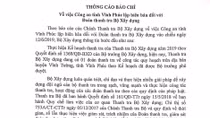 Bộ Xây dựng thông tin về việc Công an tỉnh Vĩnh Phúc lập biên bản đối với Đoàn thanh tra Bộ Xây dựng