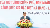 Đồng chí Phạm Minh Chính dự lễ phát động thi đua tại tỉnh Tuyên Quang