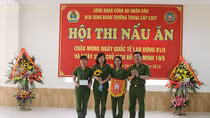 Hội thi nấu ăn giỏi tại trường trung cấp Cảnh sát vũ trang