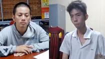 Hai tên trộm xe máy bị bắt khi đang phê ma túy