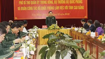 Đại tướng Ngô Xuân Lịch và đoàn công tác làm việc với tỉnh Cao Bằng