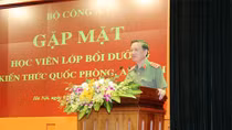 Bộ Công an gặp mặt học viên Lớp Bồi dưỡng kiến thức Quốc phòng - An ninh Khóa 67 - đối tượng 1
