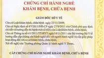 Điều tra đường dây mua bán chứng chỉ hành nghề y