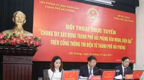 Đối thoại trực tuyến “Chung tay xây dựng thành phố Hải Phòng văn minh, hiện đại”