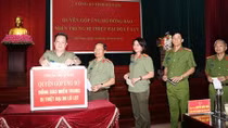 Công an tỉnh Hà Nam phát động CBCS ủng hộ đồng bào miền Trung bị lũ, lụt
