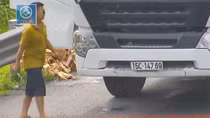 Truy tìm phương tiện xả rác thải trên đường cao tốc Hà Nội - Hải Phòng