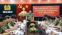 Thứ trưởng Bộ Công an Bùi Văn Nam thăm và làm việc tại Nghệ An 