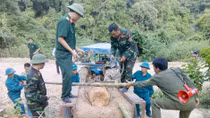 Xử lý bom nặng 340 kg phát hiện khi san ủi đất