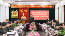Thứ trưởng Nguyễn Văn Thành làm việc tại Công an tỉnh Lai Châu