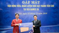 VinaPhone chính thức trao quà cho các VĐV giành huy chương tại SEA Games 30