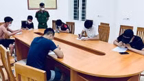 Nghệ An xử phạt 6 thanh niên ra đường không đeo khẩu trang