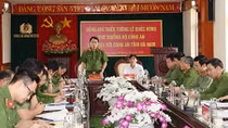 Thứ trưởng Lê Quốc Hùng làm việc với Công an tỉnh Hà Nam