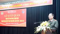 Lễ xuất quân của Đoàn Thể thao CAND tham dự Đại hội Thể thao Toàn quốc