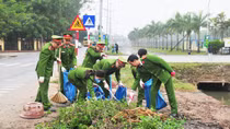 Lực lượng Công an nhân dân tích cực hành động chung tay bảo vệ môi trường