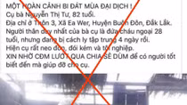 Đăng tin cụ bà neo đơn, đói kém giữa mùa dịch để…câu like