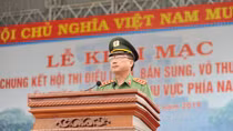 Chung kết Hội thi điều lệnh, bắn súng, võ thuật CAND khu vực phía Nam lần thứ 5