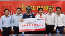Doanh nhân trẻ ở Kiên Giang trúng Vietlott trên 18 tỷ đồng