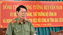 Thứ trưởng Bùi Văn Nam làm việc tại Công an tỉnh Bạc Liêu