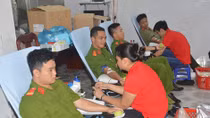 Tuổi trẻ Công an Sóc Trăng tổ chức hiến máu tình nguyện