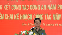 Thứ trưởng Nguyễn Văn Sơn chỉ đạo triển khai công tác năm 2019 Công an Bạc Liêu 