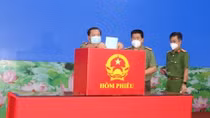 Công an TP Cần Thơ bỏ phiếu sớm, tăng cường bảo vệ bầu cử