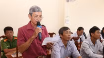 Công an Kế Sách lắng nghe ý kiến nhân dân