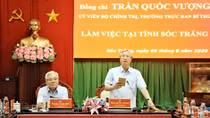 Thường trực Ban Bí thư Trần Quốc Vượng làm việc với Tỉnh ủy Sóc Trăng
