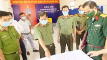 Công an tỉnh Bạc Liêu cùng Bộ Chỉ huy Quân sự tỉnh kiểm tra ANTT tại các điểm bầu cử