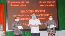 Sóc Trăng trao tiền hỗ trợ trên 4.500 người bán vé số lẻ