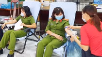Tuổi trẻ Công an tỉnh Sóc Trăng hiến máu cứu người 