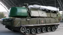 Hệ thống tên lửa BUK chống máy bay đâm vào tòa nhà văn phòng ở Kiev