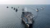 Mỹ điều tàu sân bay đến bán đảo Triều Tiên tập trận cùng Hàn Quốc
