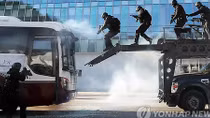 Cảnh sát Hàn Quốc được giao nhiệm vụ bảo vệ đoàn thể thao Triều Tiên 