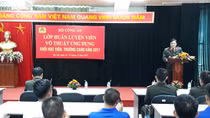 Khai giảng lớp HLV võ thuật ứng dụng khối học viện, trường CAND