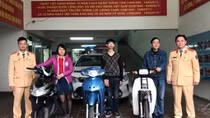 Công an Hà Nội trao trả xe bị mất cắp từ Cao Bằng lưu thông xuống Thủ đô