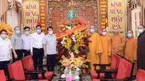 Lãnh đạo Bộ Công an chức mừng nhân Đại lễ Phật đản 2565