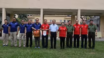 Giao lưu thể thao giữa Bộ Công an Việt Nam - Bộ Nội vụ Singapore