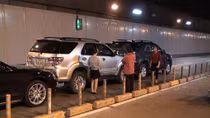 Tai nạn liên hoàn trong hầm Thủ Thiêm gây ùn ứ nghiêm trọng