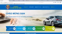 Mở thí điểm hệ thống đăng ký xe qua mạng